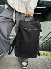 Large Capacity Solid Color Casual Travel Backpack for Men and Women, High School and College Students, Laptop Compatible