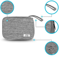 Portable Electronic Organizer Bag for Cables, Chargers, and Earphones