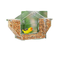 Window Bird Feeder Outdoor Transparent Birdhouse for Wild Birds