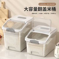 Food-Grade Rice Storage Container with Measuring Cup, Moisture-Proof and Insect-Proof