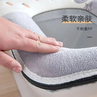 Square Toilet Seat Cushion with Zipper, Waterproof and Washable, All-Season Use