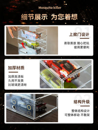 Acrylic Display Case for Racing Series Building Blocks & Toy Cars, Wall-Mountable Dustproof Storage Cabinet