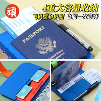Traveler's Passport Notebook Mini Cartoon Diary with Refillable Pages
