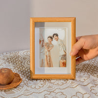 6-inch Hollow Wall-Mounted Photo Frame for Wedding Certificates and Dried Flowers, with Cardboard Mat
