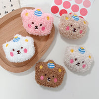 Cute Cartoon Plush Bear Brooch / Pendant for Bags, Hats, and Apparel