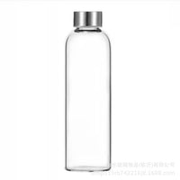 Borosilicate Glass Water Bottle with Protective Sleeve for Sports and Daily Use