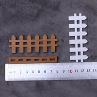 Miniature Wooden Fence Model for Dollhouse Micro Landscape Decor
