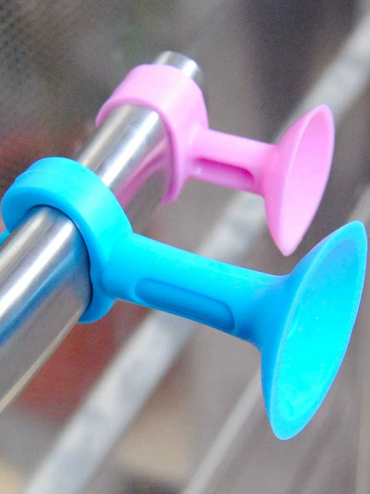 Silicone Plastic Door Stopper Wall Protector Punch-Free Door Handle Bumper for Bathroom Toilet Shower Room