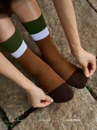 Non-Slip Yoga Socks for Women, Mid-Calf Pilates Barre Dance Socks, Cotton Floor Grip Socks