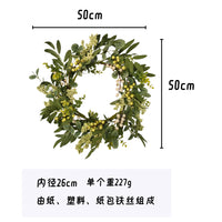 Artificial Berry and Eucalyptus Garland for Spring/Summer Door Decor
