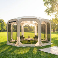 Instant Pop-Up Camping Screen House Tent with Mosquito Netting for Outdoors, Park, and Picnic