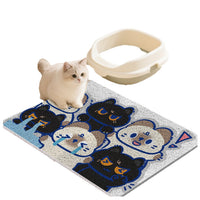 Cat Litter Mat Double Layer Trapping Pad for Litter Boxes, Extra Large Thick Washable Pet Mat