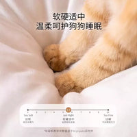 Semi-Enclosed Cat Bed with Soft Cushion for All Seasons