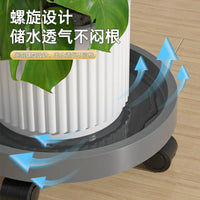 Heavy Duty Plant Caddy with Wheels, Rolling Plant Stand with Water Tray, Indoor Outdoor Planter Trolley