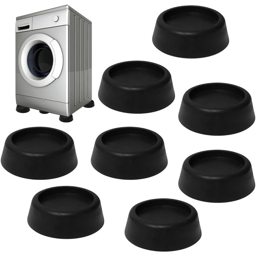 Silicone Washing Machine Feet Pads with Strong Suction Cups, Anti-Slip, Heightening, Silent, Shock-Absorbing Support for Dryers