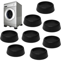 Silicone Washing Machine Feet Pads with Strong Suction Cups, Anti-Slip, Heightening, Silent, Shock-Absorbing Support for Dryers