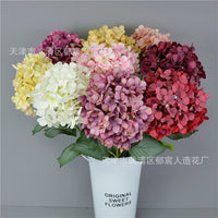 Artificial European Hydrangea Stem, 54 Petals, for Home, Hotel, and Event Decor