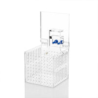 Acrylic Self-Circulating Desktop Betta Fish Tank with Multi-Grid Isolation and Filtration