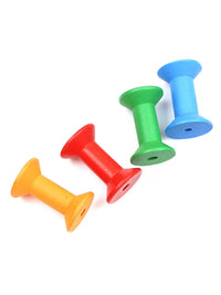 Wooden Thread Bobbins for Cross Stitch and Embroidery Floss Organization, 8 Colors