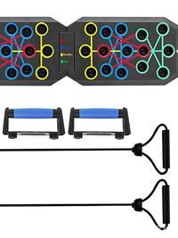 Portable Foldable Push-Up Board with 30 Holes for Home & Outdoor Fitness, Unisex