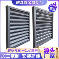 Aluminum Alloy Louvered Air Conditioner Cover for Outdoor Units, Ventilation and Protection
