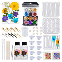 DIY Epoxy Resin Craft Kit with Molds for Coasters, Pendants, Bookmarks, Bracelets, and Phone Grips