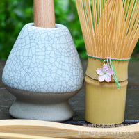 Matcha Tea Ceremony Set with Bamboo Whisk, Scoop, and Spoon - Christmas Gift Edition