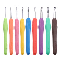 Ergonomic Crochet Hook Set with Storage Case for Yarn Knitting and Crafting