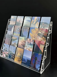 Acrylic Tiered Display Stand for Badges Medals Cards and Collectibles