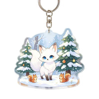 Cute Cartoon Double-Sided Printed Keychain for Backpacks and Car Decor, Sweet Gift for Friends