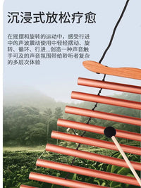 9-Tone Hand-Crank Wind Chime for Yoga & Meditation Sound Therapy