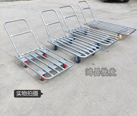Heavy-Duty Foldable Platform Cart with Silent Wheels for Moving Goods