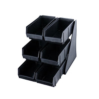 Multi-Compartment Plastic Bar Counter Organizer for Coffee & Milk Tea Shops, Kitchen Storage Rack