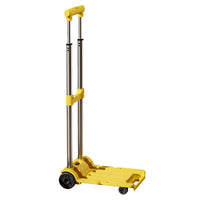 Foldable Outdoor Utility Cart Portable Shopping Trolley with Telescopic Handle for Camping and Groceries