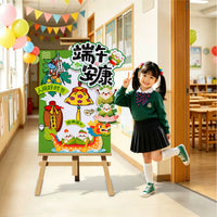 Dragon Boat Festival Inflatable Pillar Decoration for Classroom & Event Photo Booth