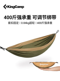 KingCamp Ultralight Portable Hammock with Tree Straps and Carabiners for Camping Hiking Backpacking