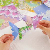 Oil Painting Style Embossed Origami Paper for DIY Crafts and Scrapbooking, Starry Moon Dream