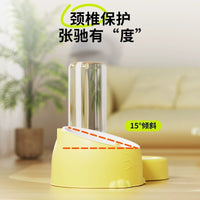 Automatic Pet Water Dispenser and Food Bowl Set with Neck Protection