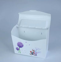 Wall-Mounted Waterproof Toilet Paper Holder with Lid for Bathroom