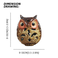 Owl Snail Bird Animal Shape Aquarium Ornament Fish Shrimp Hiding House Crab Shelter