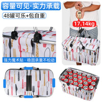 Multifunctional Foldable Picnic Basket Insulated Lunch Bag Outdoor Camping Cooler Tote