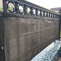 Brown Privacy Screen Shade Net for Outdoor Patio Balcony Fence Wind Dust Sun Protection