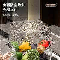 Double-Layer Kitchen Drain Basket with Fruit Bowl, Multi-functional Vegetable Washing Basin for Home Use