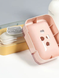 Portable Soap Dish with Lid for Travel and Home Use