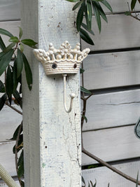 Cast Iron Crown Wall Hook Garden Decor
