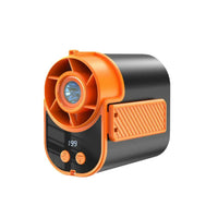 Portable Waist Clip Fan with Flashlight, High-Speed Personal Cooling Fan for Outdoor Travel