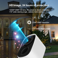 WiFi Outdoor Solar Security Camera with Night Vision and Low Power Consumption