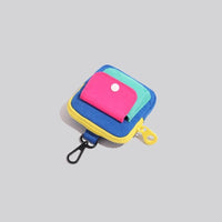 2025 New Mini Portable Coin Purse with Zipper, Contrast Color Small Card Holder & Earphone Pouch