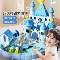 Dream Castle Kids Pretend Play House Model Simulation Toy Magnetic Girl Model Educational Birthday Gift