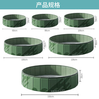 Foldable Pet Swimming Pool Portable Dog Bath Tub Collapsible Cat Paddling Pool for Washing and Play